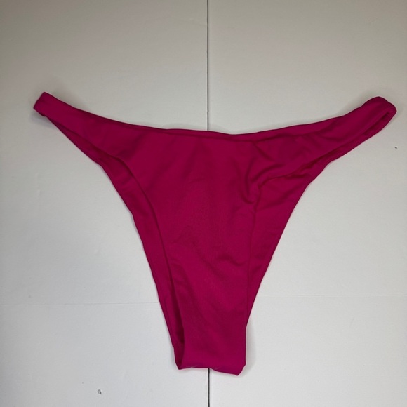 Toast Swim Bikini Bottoms Small Pink High Cut Cheeky Sustainable Swimwear NWOT - Picture 1 of 4